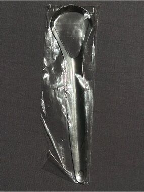 Guru Nanda Silver Tone Metal Tongue Scraper - New in Packaging